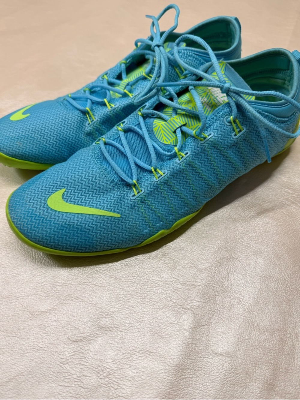 Nike Free 1.0 Cross Bionic 2 Women’s Training Shoes in Blue and Neon Green